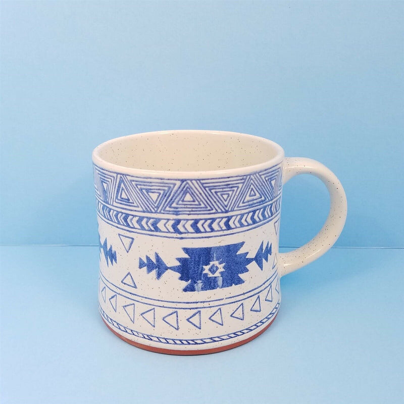 Load image into Gallery viewer, Southwest Inspired Coffee Mug Your Choice Cup Blue Sky Spectrum Pen Holder 17oz
