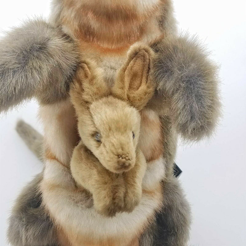 Load image into Gallery viewer, Kangaroo Full Body Hand Puppet Doll Hansa Real Looking Plush Animal Learning Toy