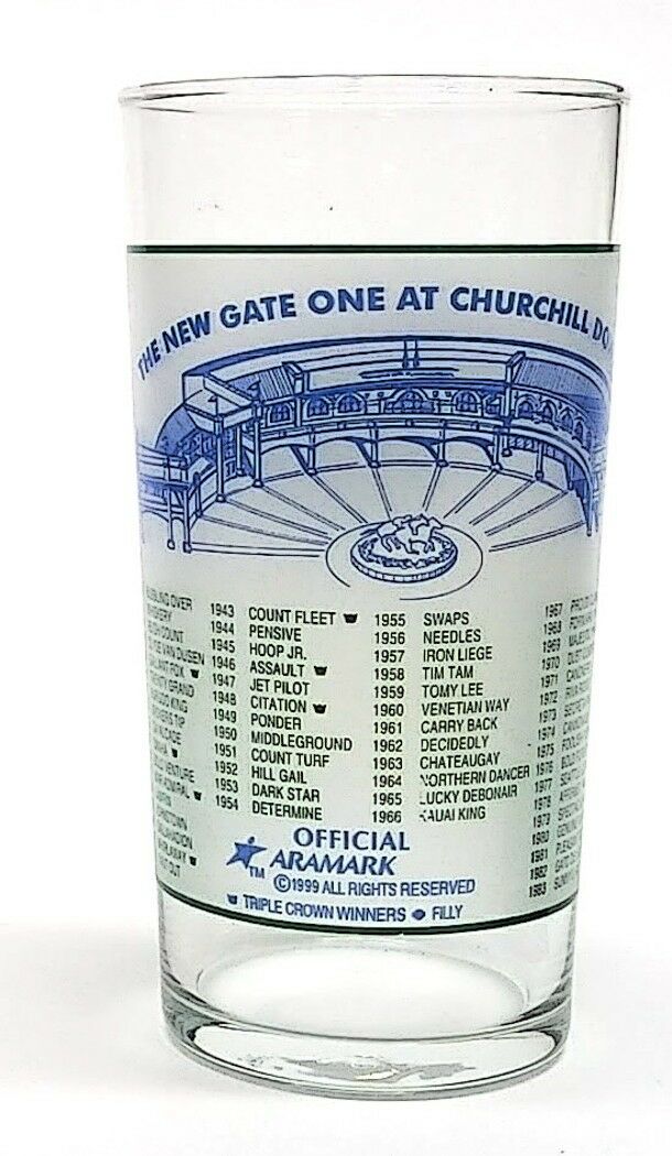 Load image into Gallery viewer, Kentucky Derby 2000 126th Mint Julep Beverage Glass Winner Was Fusaichi Pegasus