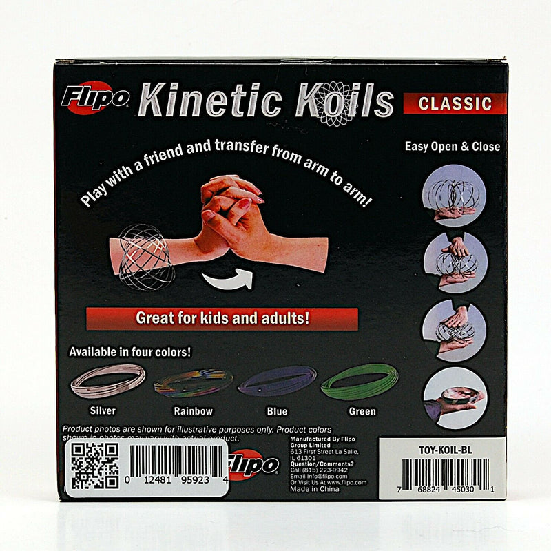 Load image into Gallery viewer, Kinetic Koils Spring Flow Ring Multi Sensory by Flipo Interactive Fun - Blue