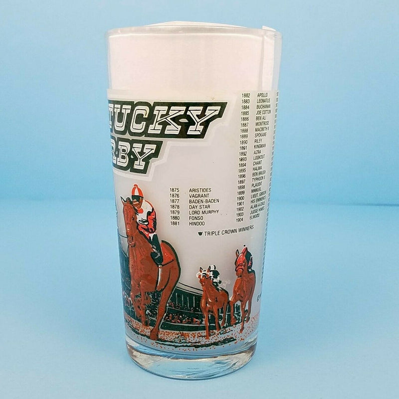 Load image into Gallery viewer, 1980 Kentucky Derby 106 Mint Julep Beverage Glass, Winner Was Genuine Risk
