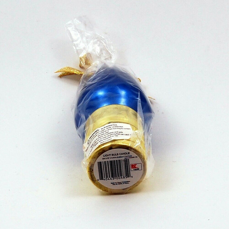 Load image into Gallery viewer, Light Bulb Candle Blue 8 Inches Tall 17cm