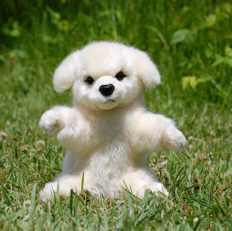 Load image into Gallery viewer, Maremma Dog Hand Puppet Full Body Doll by Hansa Real Looking Plush Learning Toy