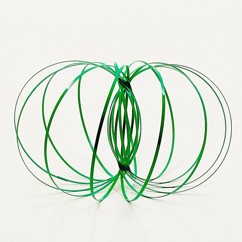 Load image into Gallery viewer, Kinetic Koils Spring Flow Ring Multi Sensory by Flipo Interactive Fun - Green
