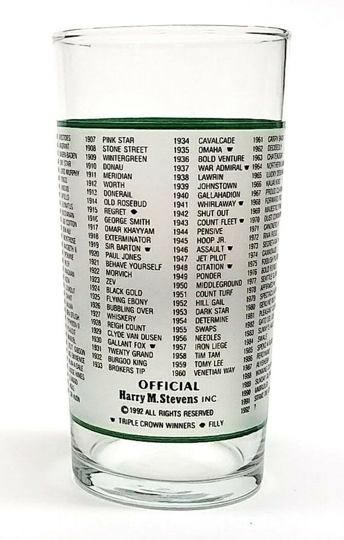Load image into Gallery viewer, Kentucky Derby 1992 118th Mint Julep Beverage Glass Winner was Lil E Tee