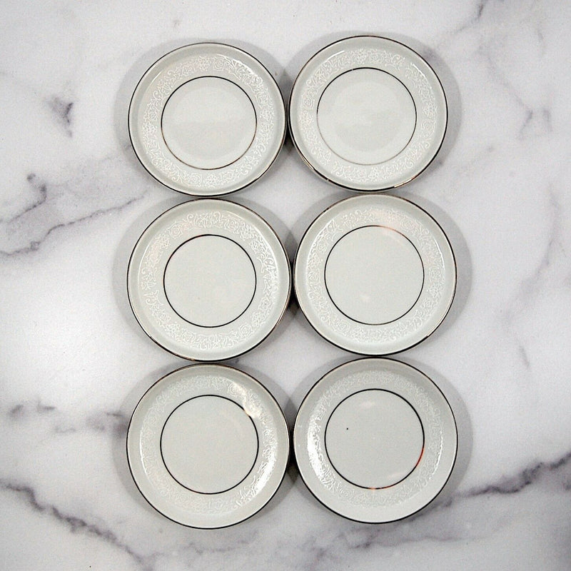 Load image into Gallery viewer, Crown Victoria Lovelace Collection Japan Set of 6 Saucer for Tea Cup