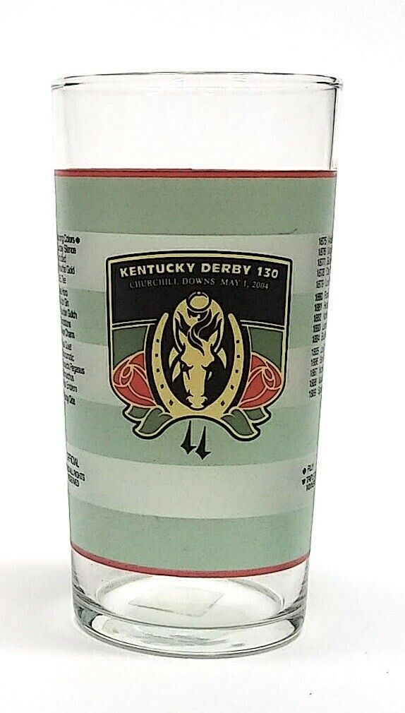 Load image into Gallery viewer, 2004 Kentucky Derby 130 Mint Julep Beverage Glass, Winner Was Smarty Jones