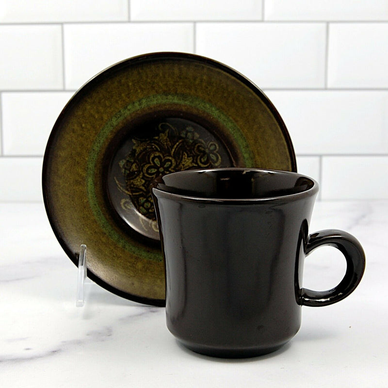 Load image into Gallery viewer, Franciscan Madeira Brown Set of 7 Tea Cups & Saucers Dinnerware 8 oz (250ml) Mug