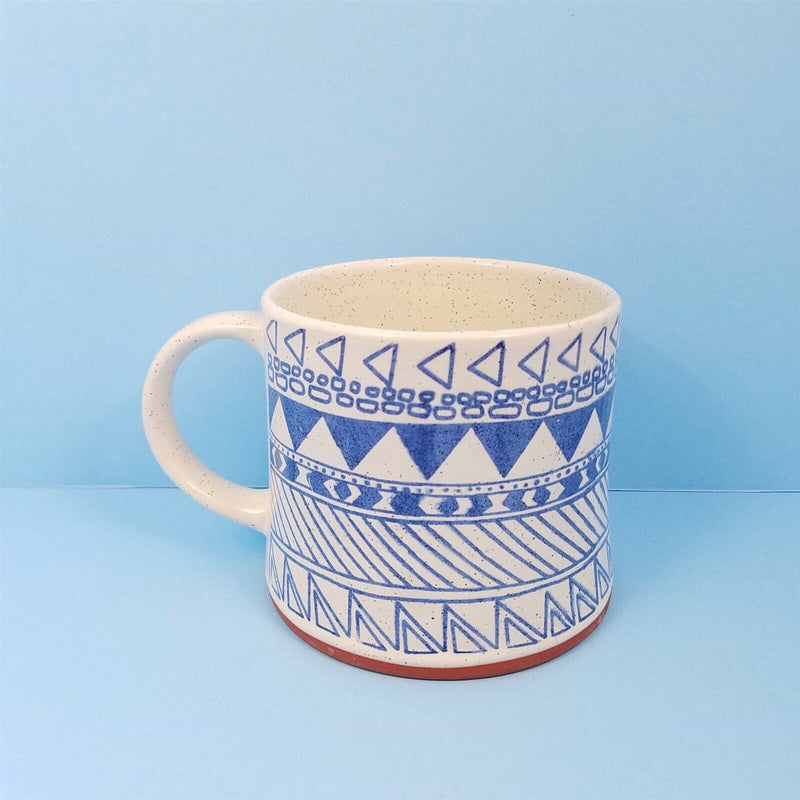 Load image into Gallery viewer, Southwest Inspired Coffee Mug Your Choice Cup Blue Sky Spectrum Pen Holder 17oz