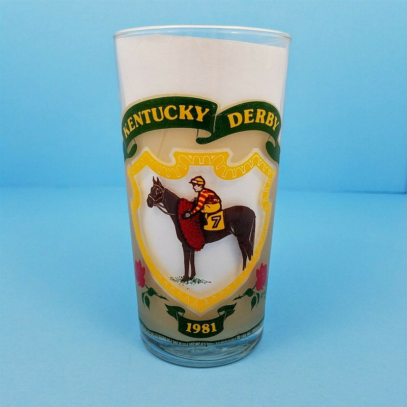 Load image into Gallery viewer, 1981 Kentucky Derby 107 Mint Julep Beverage Glass, Winner Was Pleasant Colony