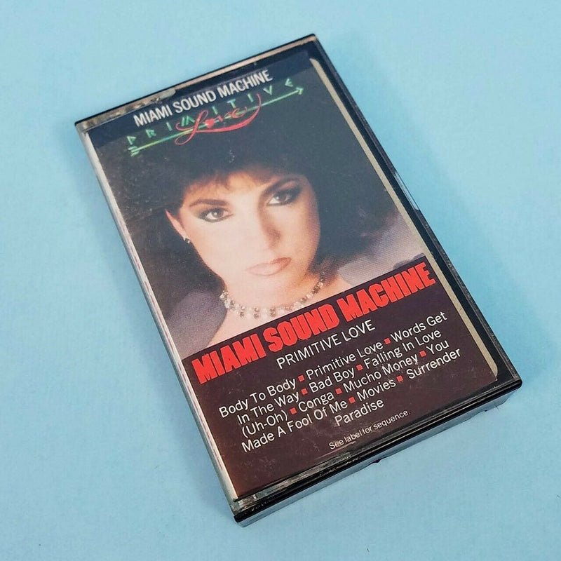 Load image into Gallery viewer, Miami Sound Machine Primitive Love Cassette Tape 1985 Pop 80's Album