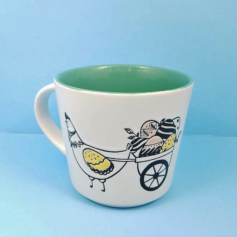 Load image into Gallery viewer, Coffee Mug Cup Your Choice of Color Spring Bunny by Blue Sky Spectrum 14oz