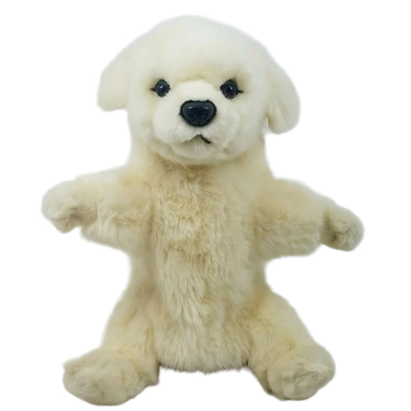 Load image into Gallery viewer, Maremma Dog Hand Puppet Full Body Doll by Hansa Real Looking Plush Learning Toy
