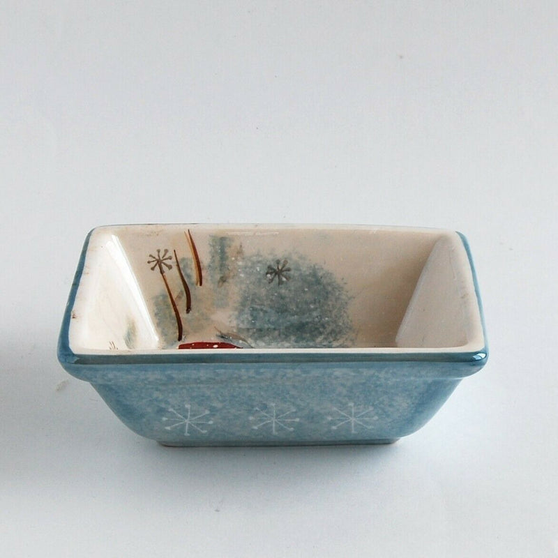 Load image into Gallery viewer, Royal Season Holiday Serving Tray Farmhouse Barn Winter Landscape Ceramic