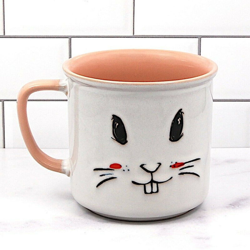 Load image into Gallery viewer, Easter Bunny Rabbit Face Coffee Mug or Succulent Cup Holder 18oz (532ml)
