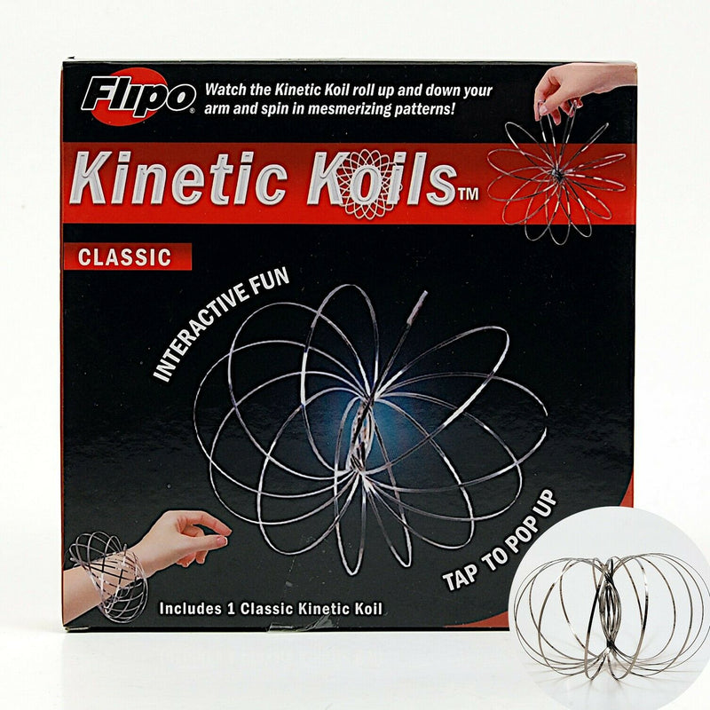 Load image into Gallery viewer, Kinetic Koils Spring Flow Ring Multi Sensory by Flipo Interactive Fun - Silver