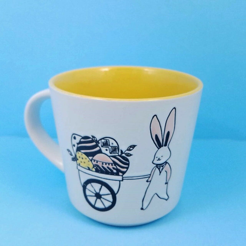 Load image into Gallery viewer, Coffee Mug Cup Your Choice of Color Spring Bunny by Blue Sky Spectrum 14oz