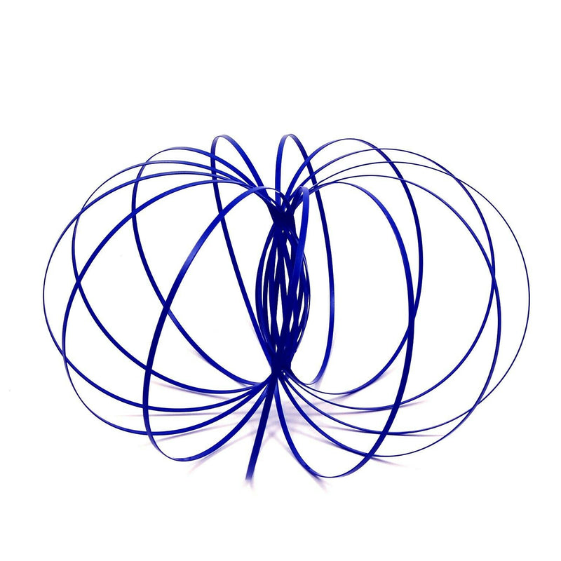 Load image into Gallery viewer, Kinetic Koils Spring Flow Ring Multi Sensory by Flipo Interactive Fun - Blue