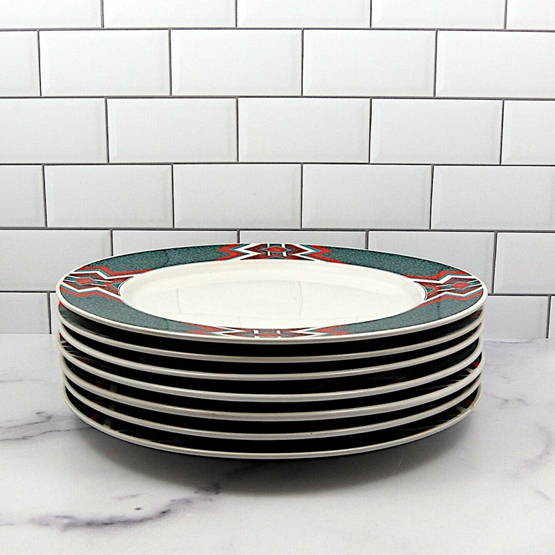 Load image into Gallery viewer, Gibson Designs Mojave Set of 7 Dinner Plate Diameter 10 3/4 inch (27cm)