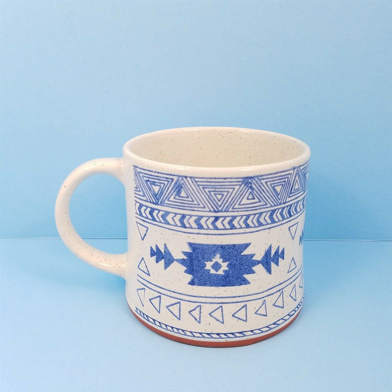 Load image into Gallery viewer, Southwest Inspired Coffee Mug Your Choice Cup Blue Sky Spectrum Pen Holder 17oz