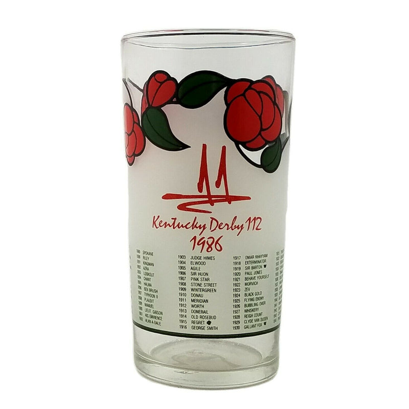 Load image into Gallery viewer, 1986 Kentucky Derby 112 Mint Julep Beverage Glass, Winner Was Ferdinand