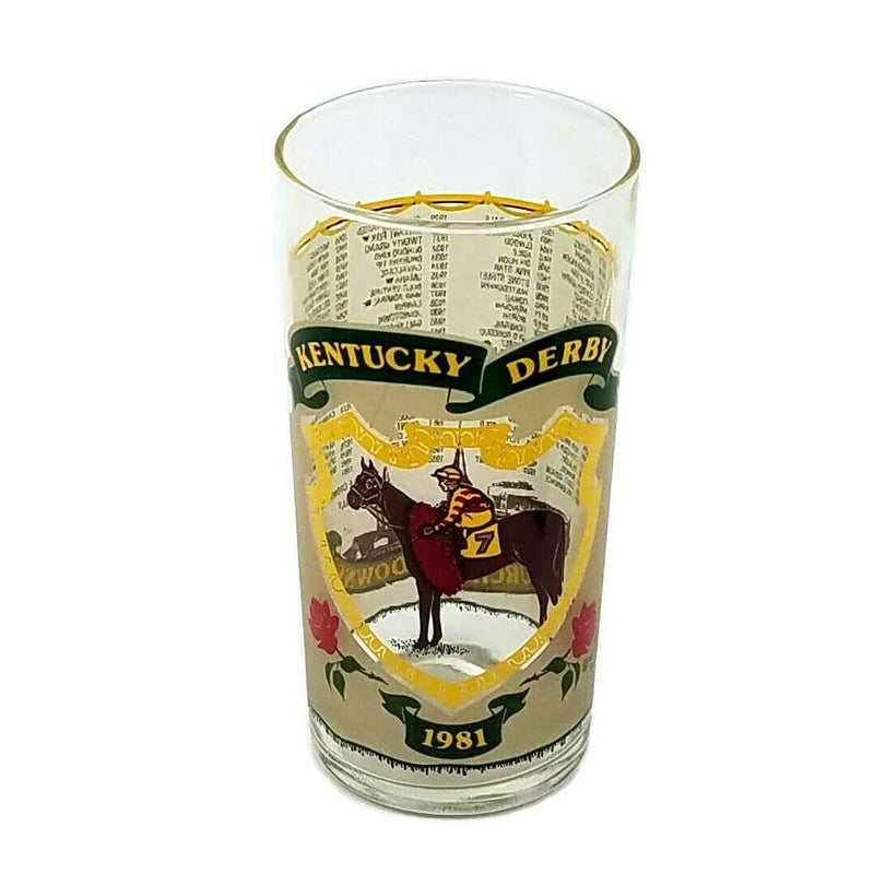 Load image into Gallery viewer, 1981 Kentucky Derby 107 Mint Julep Beverage Glass, Winner Was Pleasant Colony