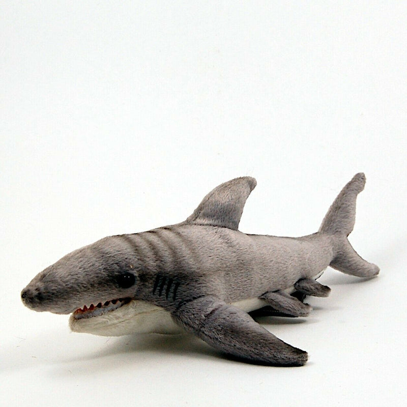 Load image into Gallery viewer, Tiger Shark 13.5" by Hansa True to Life Look Soft Plush Animal Learning Toys