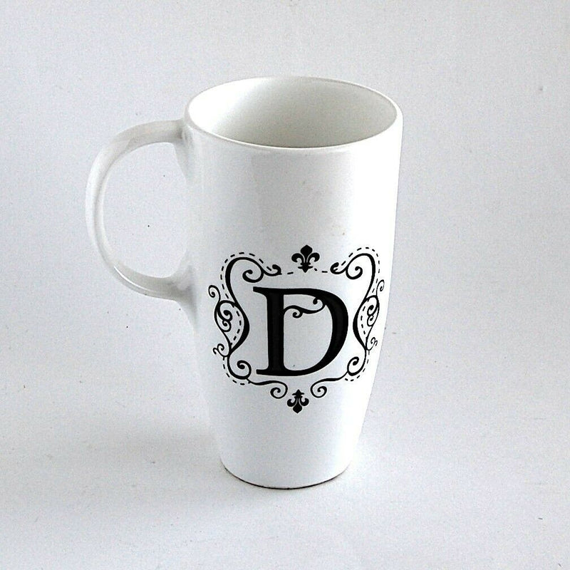 Load image into Gallery viewer, Monogrammed D Coffee Mug White Beverage Cup Kitchen Home Décor