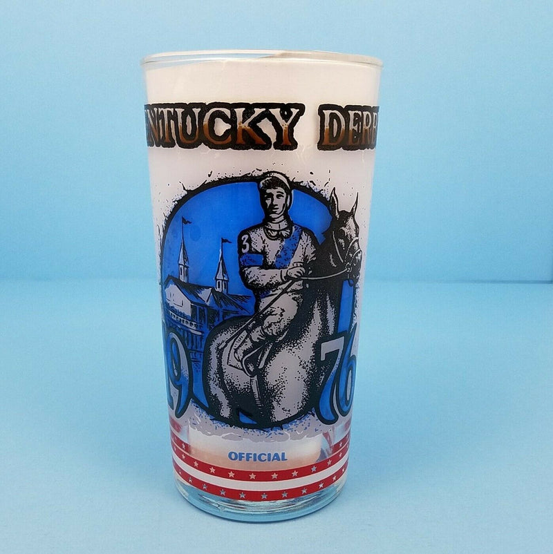 Load image into Gallery viewer, 1976 Kentucky Derby 102 Mint Julep Beverage Glass, Winner Was Bold Forbes