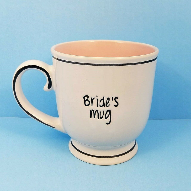 Load image into Gallery viewer, Wedding Bride Groom Party Set of 2 17oz Coffee Mugs Cups by Blue Sky Spectrum