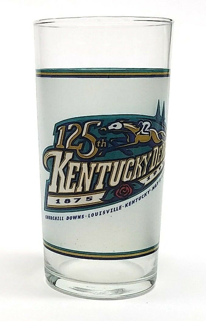 Load image into Gallery viewer, Kentucky Derby 1999 125th Mint Julep Beverage Glass Winner Was Charismatic