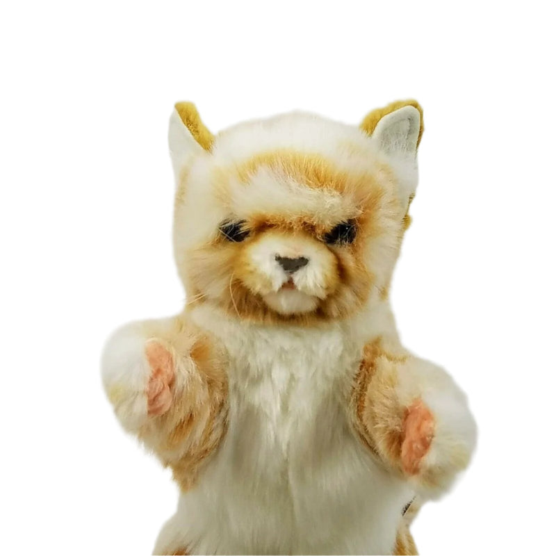 Load image into Gallery viewer, Ginger Cat Hand Puppet Full Body Doll Hansa Realistic Look Animal Learning Toy