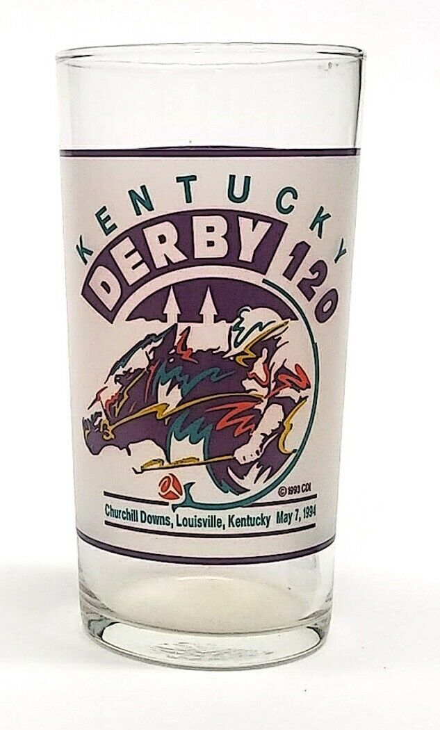 Load image into Gallery viewer, Kentucky Derby 1994 120th Mint Julep Beverage Glass Winner Was Go for Gin