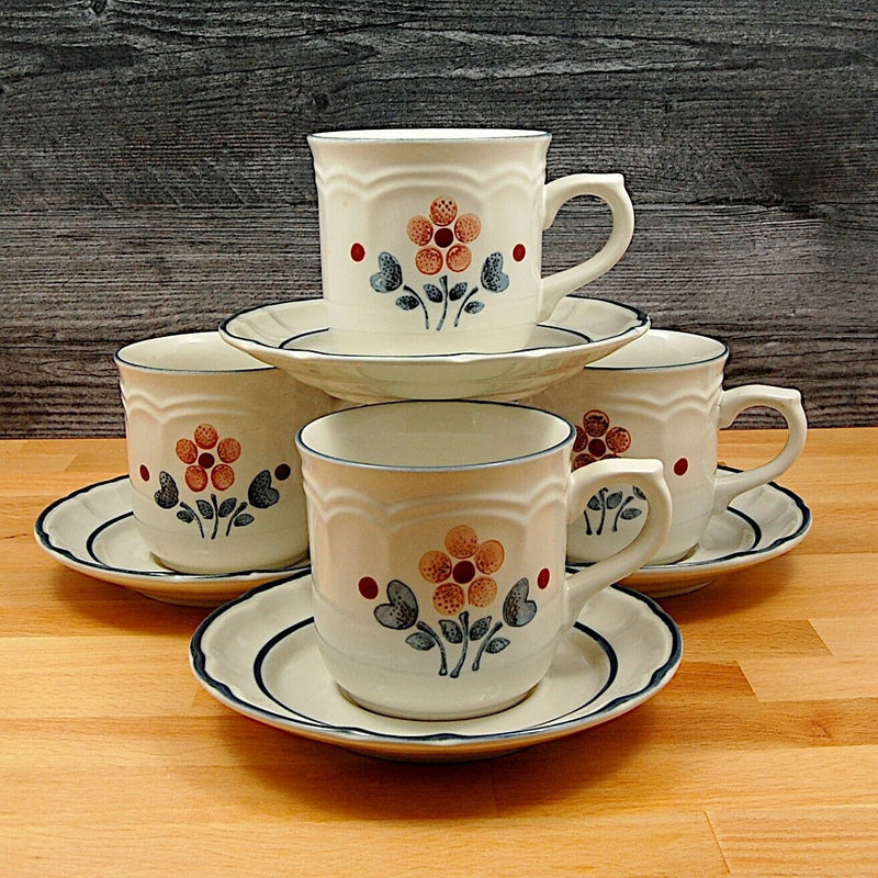 Load image into Gallery viewer, Set of 4 Cups and Saucers Hearthside Cumberland Brambleberry 8 oz" (250 ml)