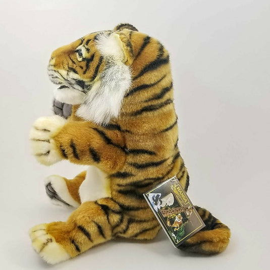 Tiger Hand Puppet Full Body Doll Hansa Real Looking Plush Animal Learning Toy