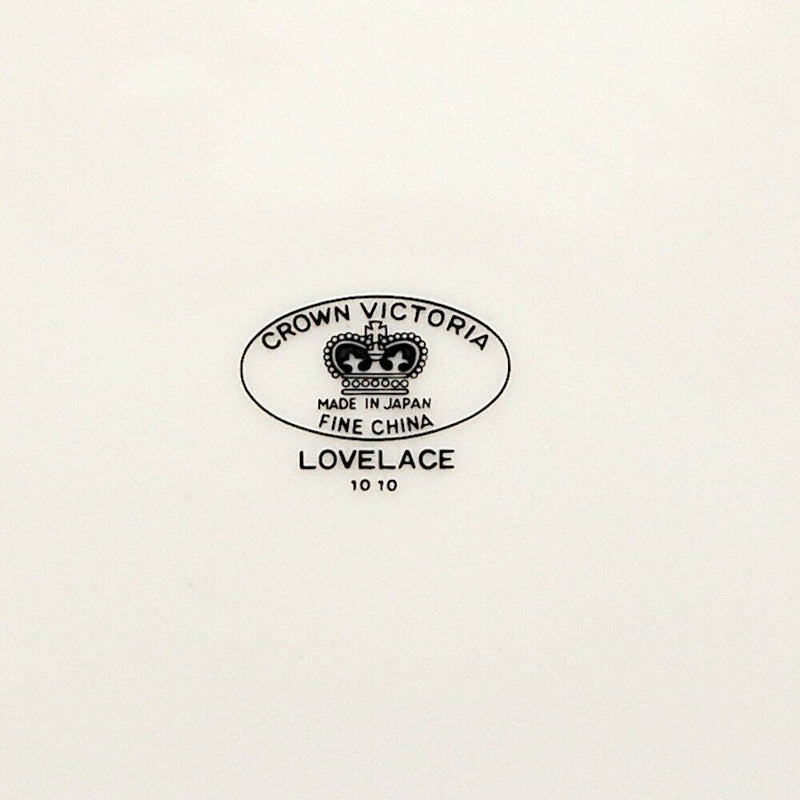 Load image into Gallery viewer, Crown Victoria Lovelace Collection Japan Set of 6 Saucer for Tea Cup