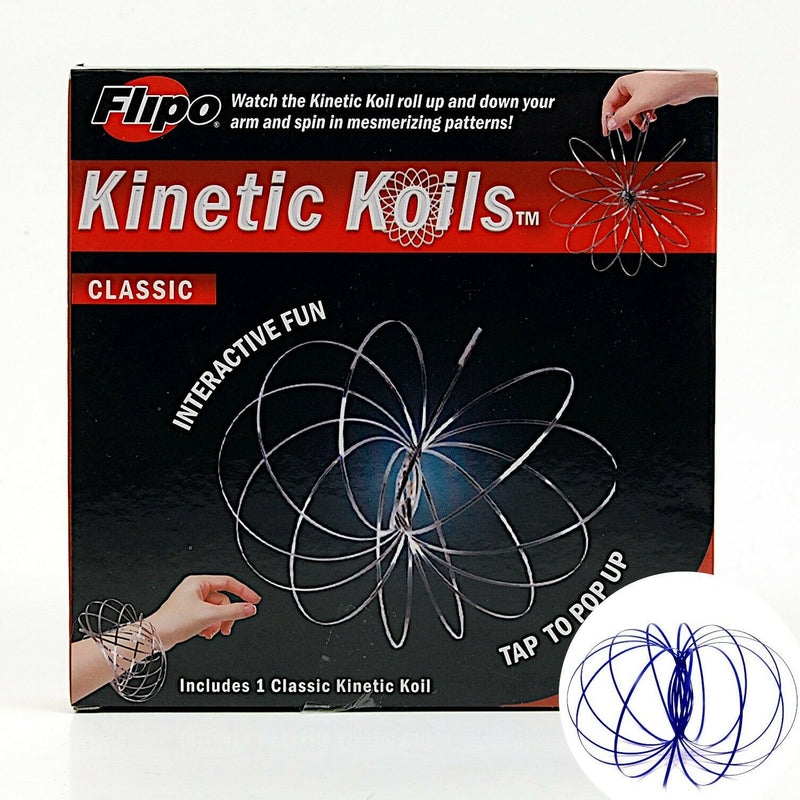 Load image into Gallery viewer, Kinetic Koils Spring Flow Ring Multi Sensory by Flipo Interactive Fun - Blue