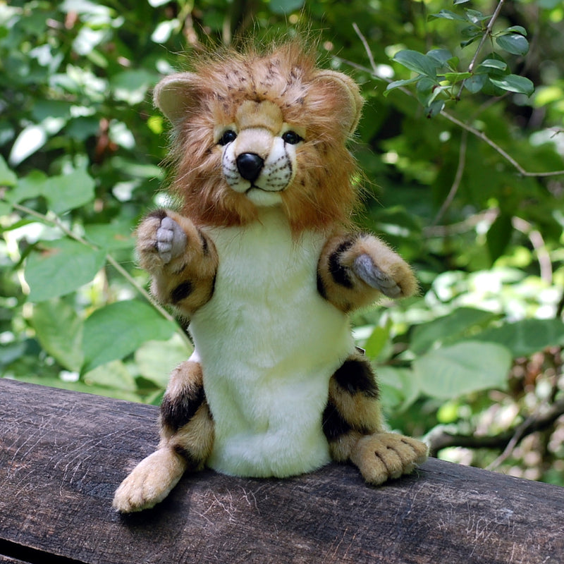 Load image into Gallery viewer, Cheetah Full Body Hand Puppet Doll Hansa Real Looking Plush Animal Learning Toy