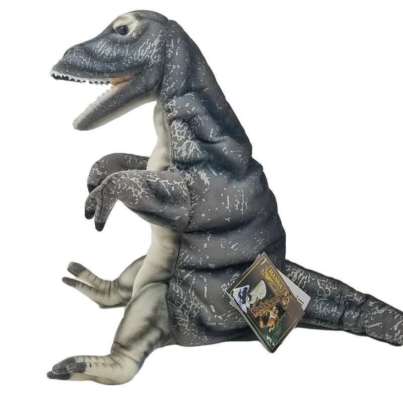Load image into Gallery viewer, Albertosaurus Dinosaur Hand Puppet Hansa True to Life Look Plush Learning Toys