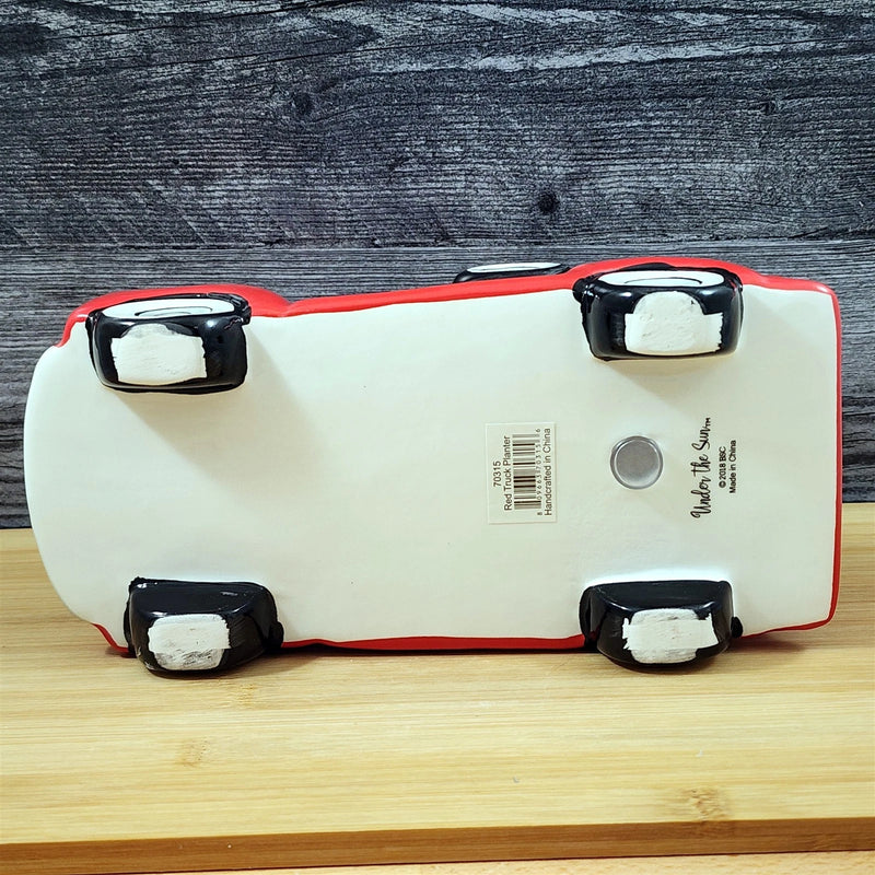 Load image into Gallery viewer, Red Pick Up Truck Planter Succulent Plant Pot Holder Succulent Ceramic Blue Sky
