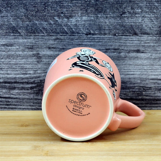Halloween Whimsical Witch Coffee Tea Mug Pumpkin Cat Ceramic Cup by Blue Sky
