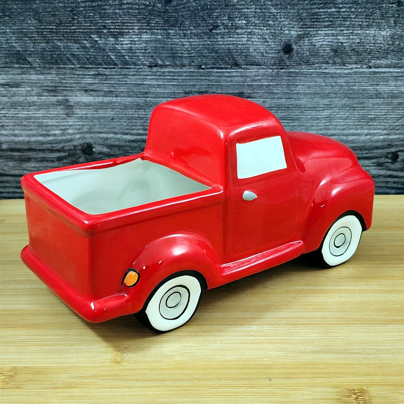 Load image into Gallery viewer, Red Pick Up Truck Planter Succulent Plant Pot Holder Succulent Ceramic Blue Sky
