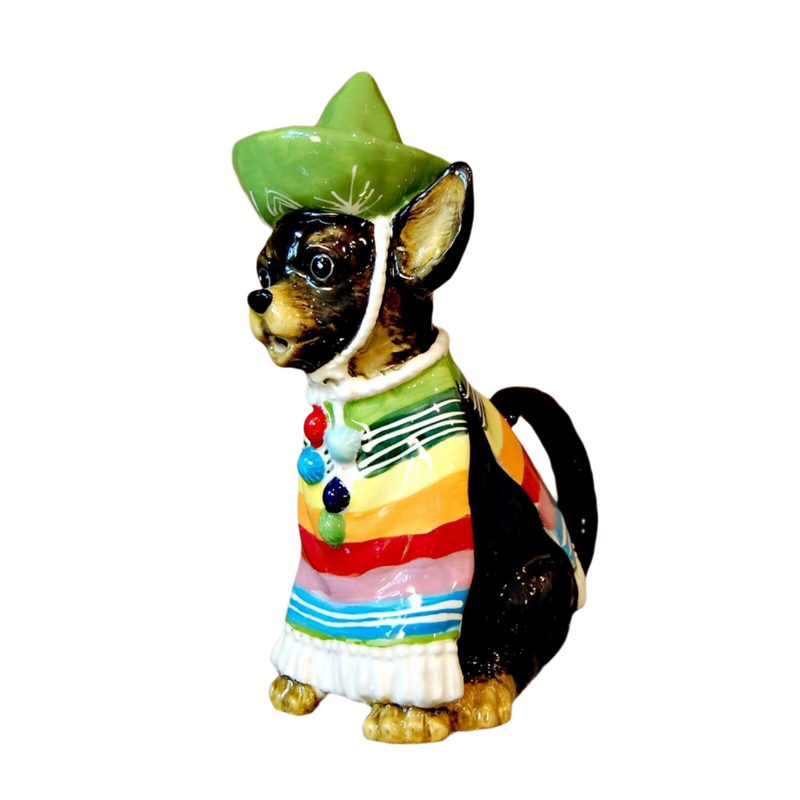 Load image into Gallery viewer, Chihuahua Mexican Dog Teapot Ceramic Animal Tea Pot Home Décor by Blue Sky
