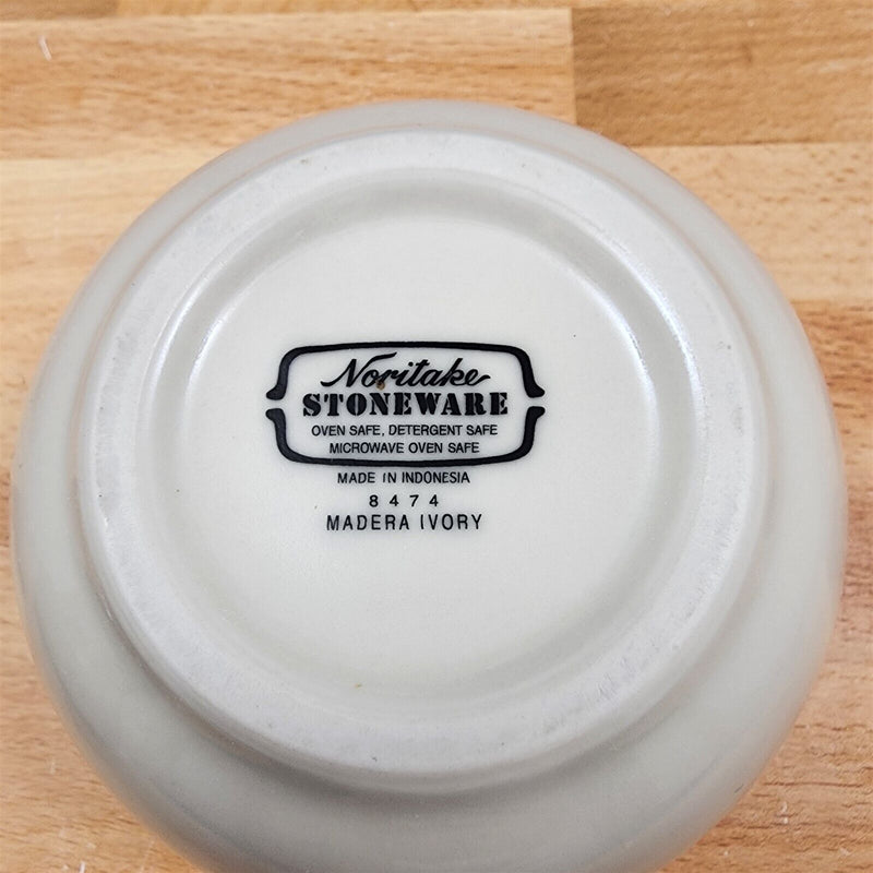 Load image into Gallery viewer, Noritake Madera Ivory Creamer and Sugar Set 8474 Stoneware Dinnerware Tableware
