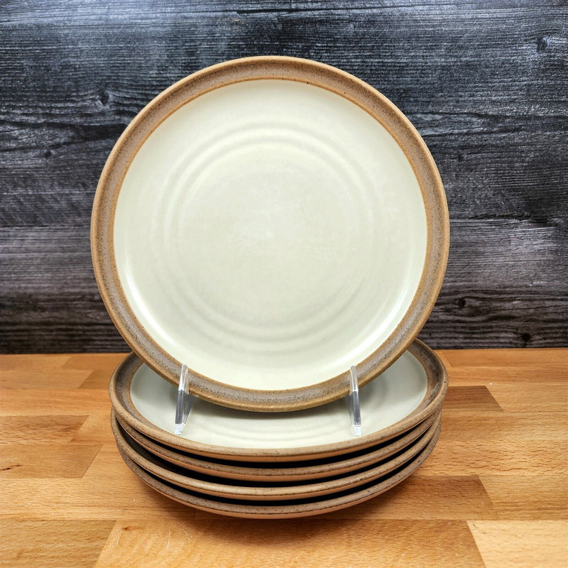 Load image into Gallery viewer, Noritake Madera Ivory Set of 5 Salad Bread 8.25" Plate 8474 Stoneware Dinnerware
