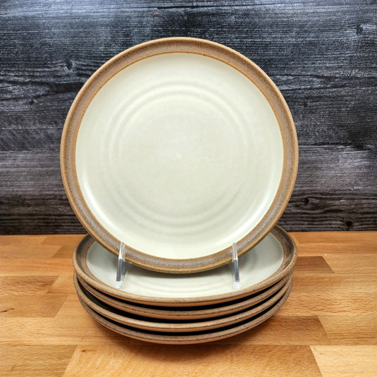 Noritake Madera Ivory Set of 5 Salad Bread 8.25" Plate 8474 Stoneware Dinnerware