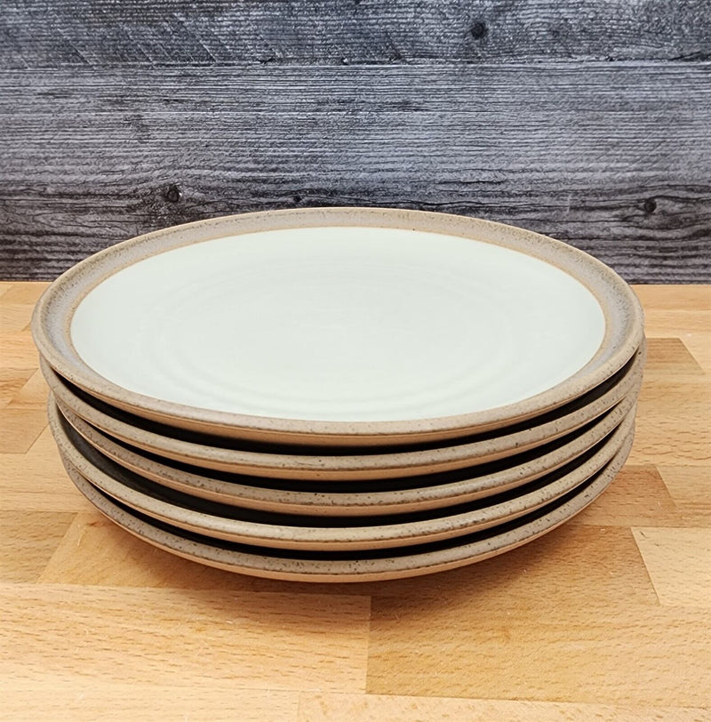 Load image into Gallery viewer, Noritake Madera Ivory Set of 5 Salad Bread 8.25" Plate 8474 Stoneware Dinnerware
