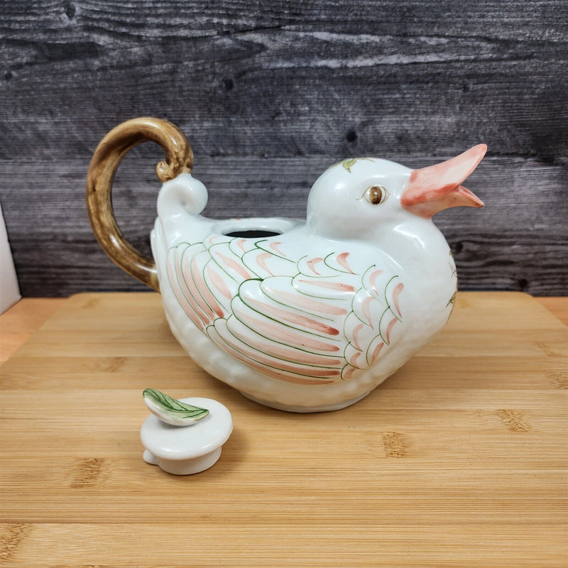 Load image into Gallery viewer, Duck Teapot Ceramic by Bombay Co Kitchen Home Decor
