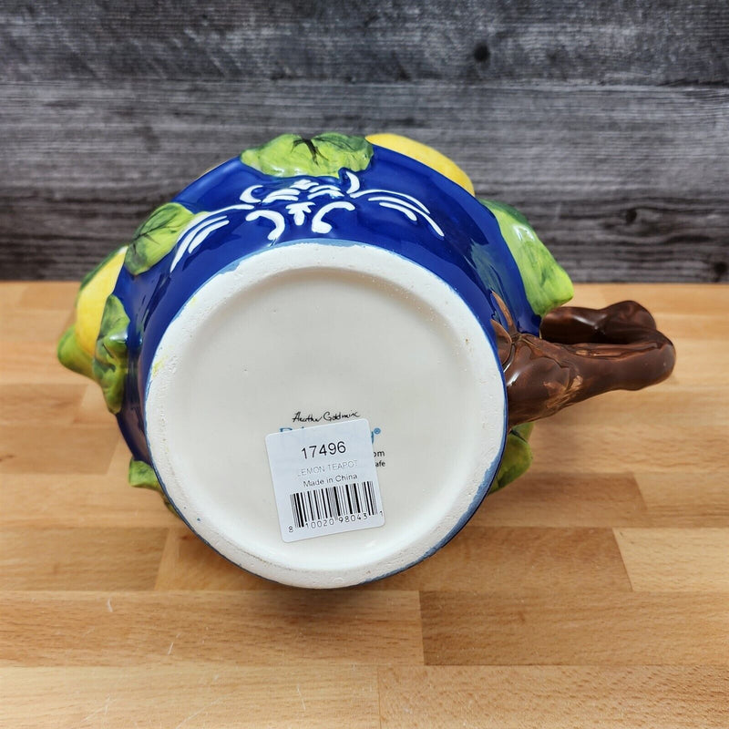 Load image into Gallery viewer, Lemon Teapot by Blue Sky Clayworks Heather Goldminc Floral Ceramic Decor Tea Pot
