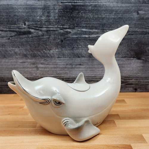 Dolphin Teapot Ceramics Tea Pot by Blue Sky and Lynda Corneille Animal Decor